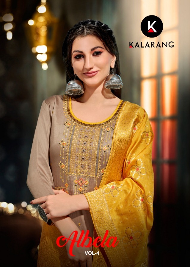 Kessi Fabrics Kalarang Albela Vol 4 Pure Jam Silk Cotton Wit...