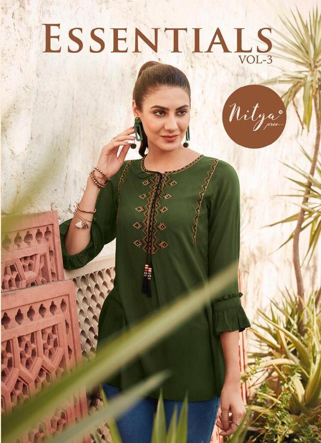 Lt Nitya Essentials Vol 3 Designer Rayon With Embroidery Wor...