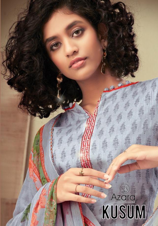 Radhika Fashion Azara Kusum Designer Printed Heavy Cotton Sa...
