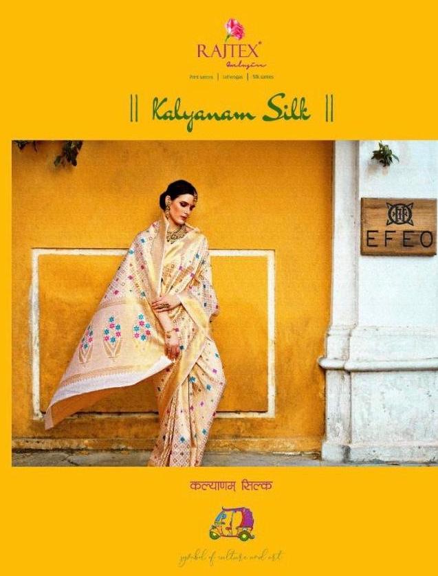 Rajtex Kalyanam Silk Designer Handloom Weaving Silk Sarees W...