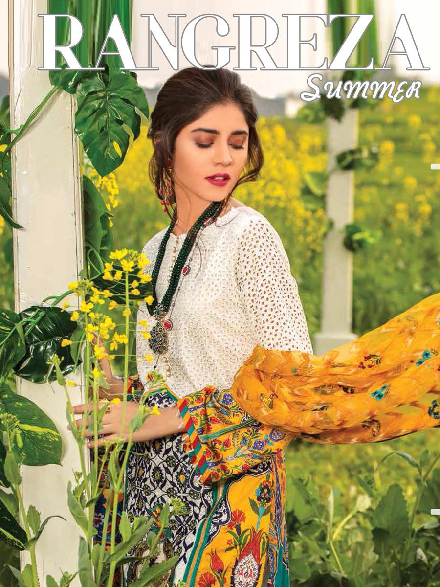 Saaniya Trendz Rangreza Summer Lawn Vol 19 Pure Cotton With ...