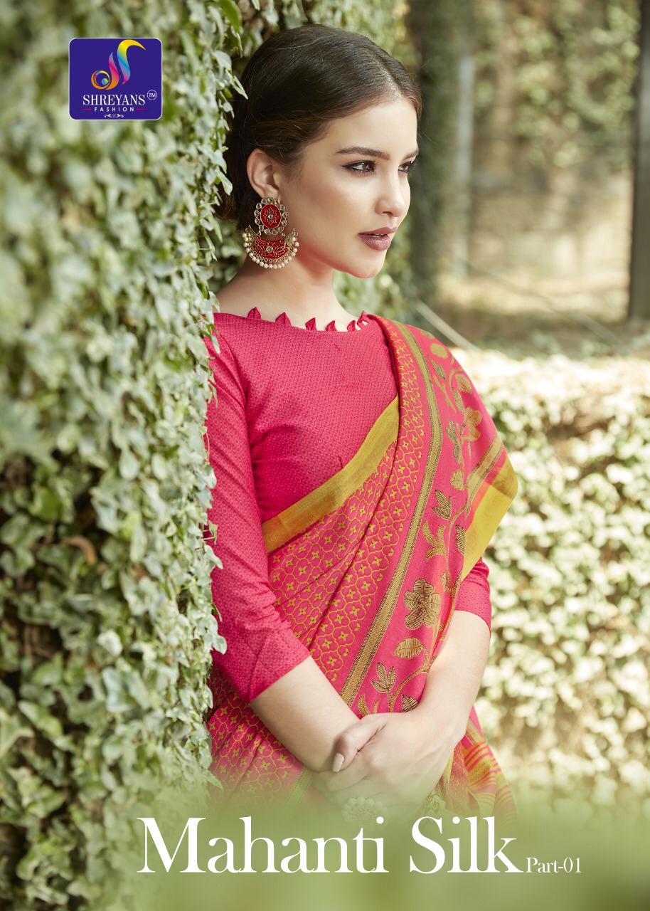 Shreyansh Fashion Mahanti Silk Designer Printed Silk Sarees ...