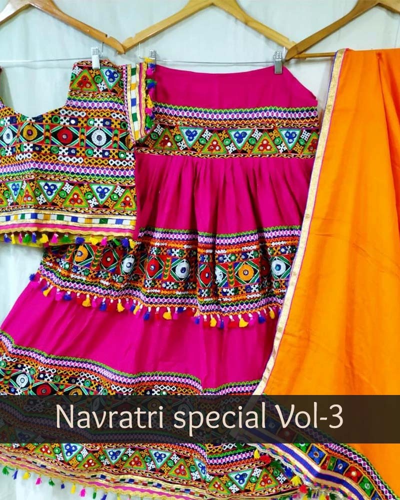 Navratri Special Vol 3 Designer Cotton Heavy Kutchi Work Nav...