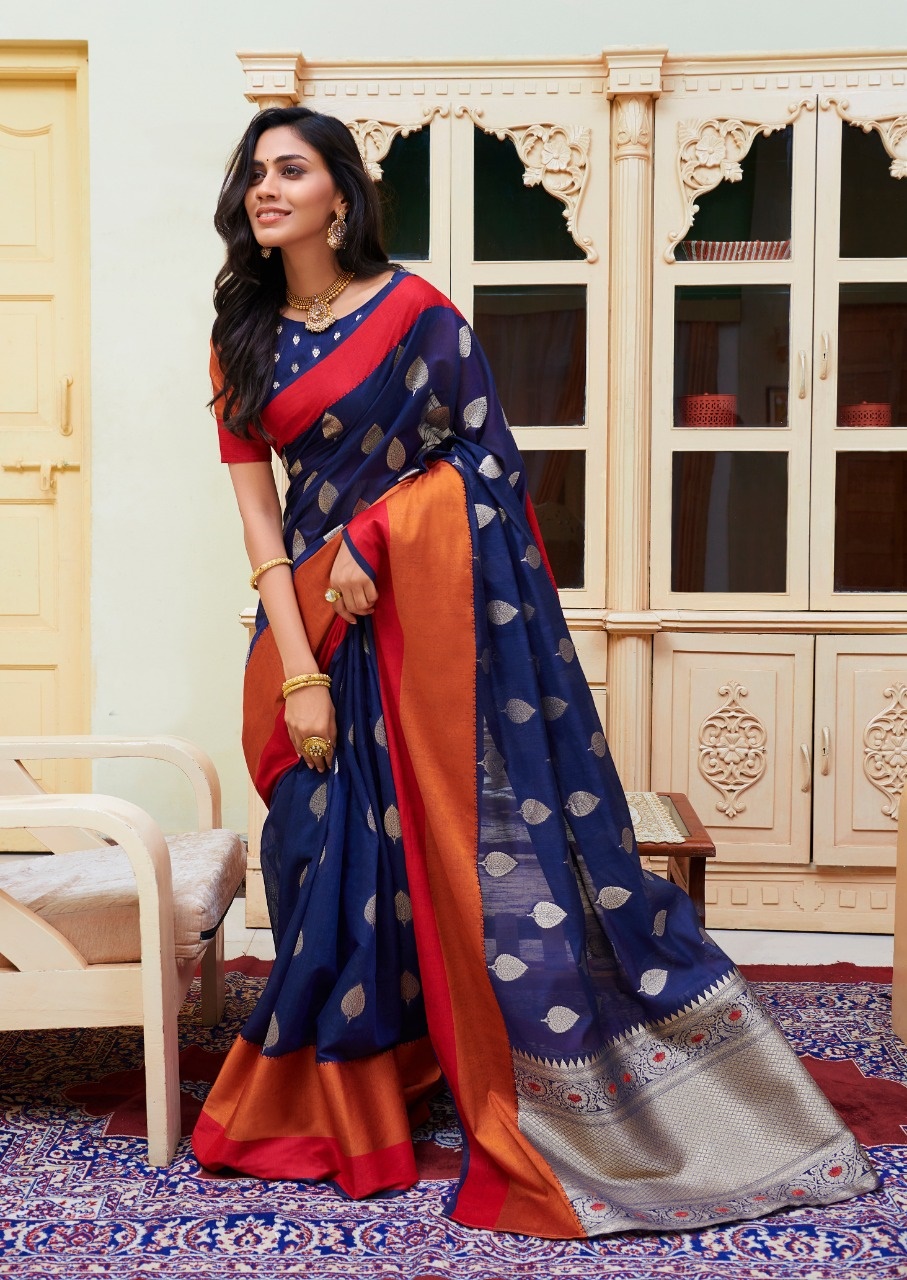 Kavya Silk Designer Soft Linen Silk Sarees Collection At Who...