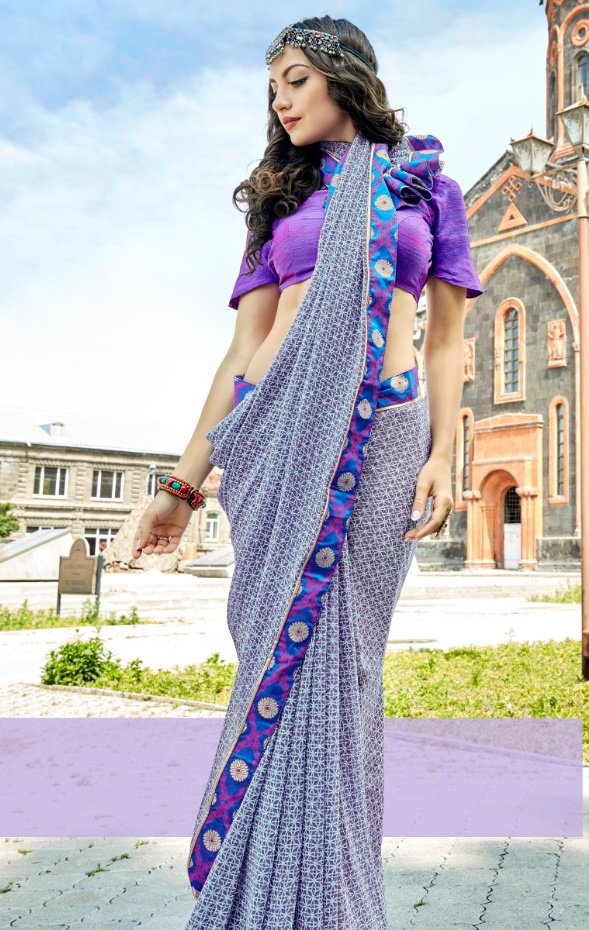 Triveni Chavi Printed Fancy Fabric Regular Wear Sarees Colle...