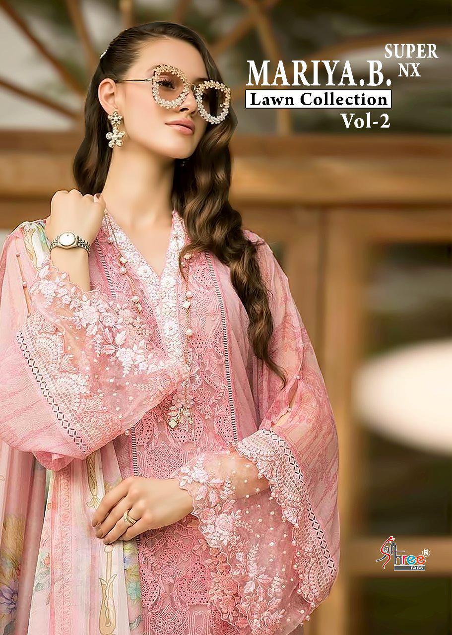 Shree Fabs Maria B Lawn Collection Vol 2 Super Nx Printed Em...