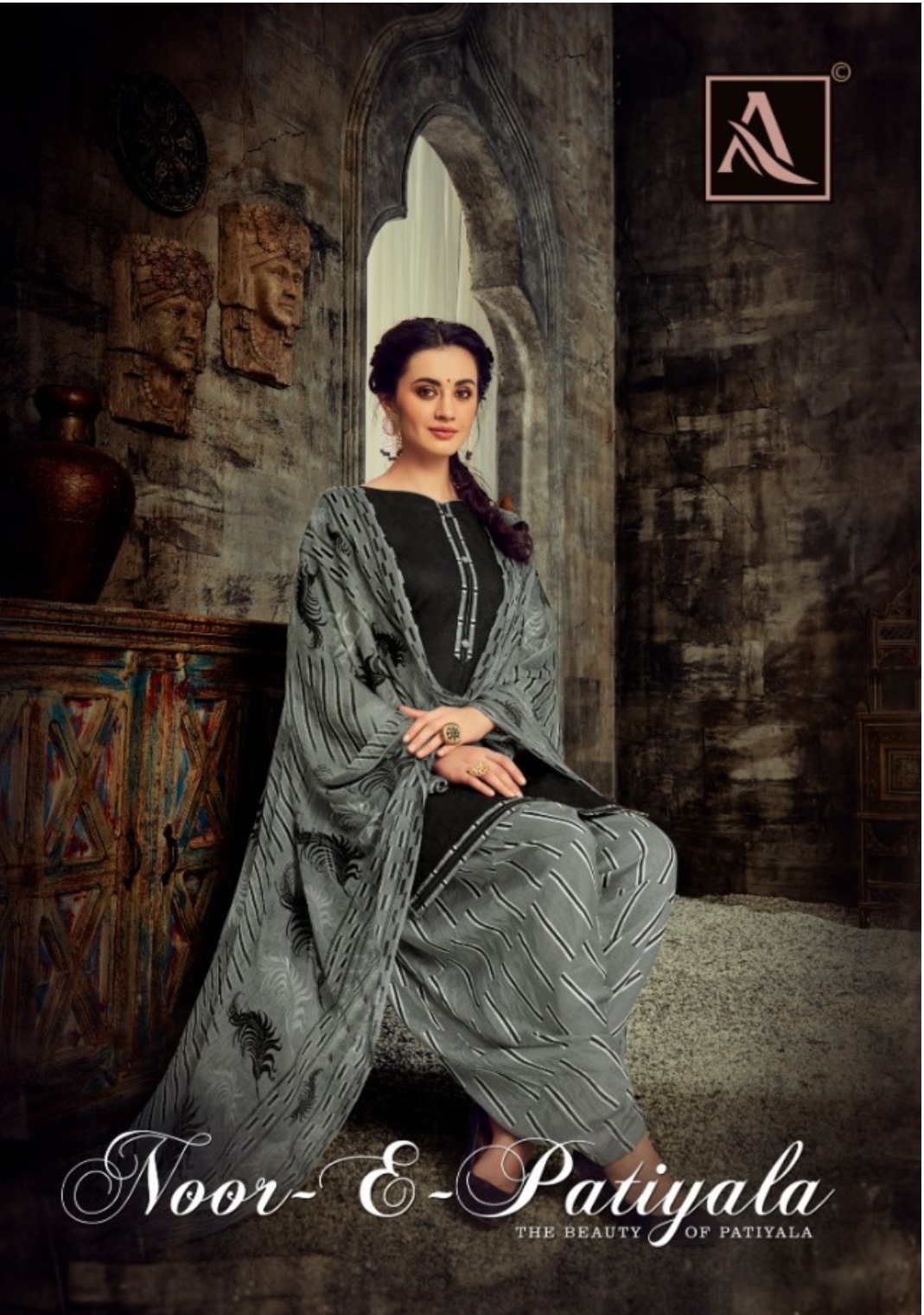 Alok Suits Noor E Patiyala Printed Pure Jam Cotton Jacquard ...