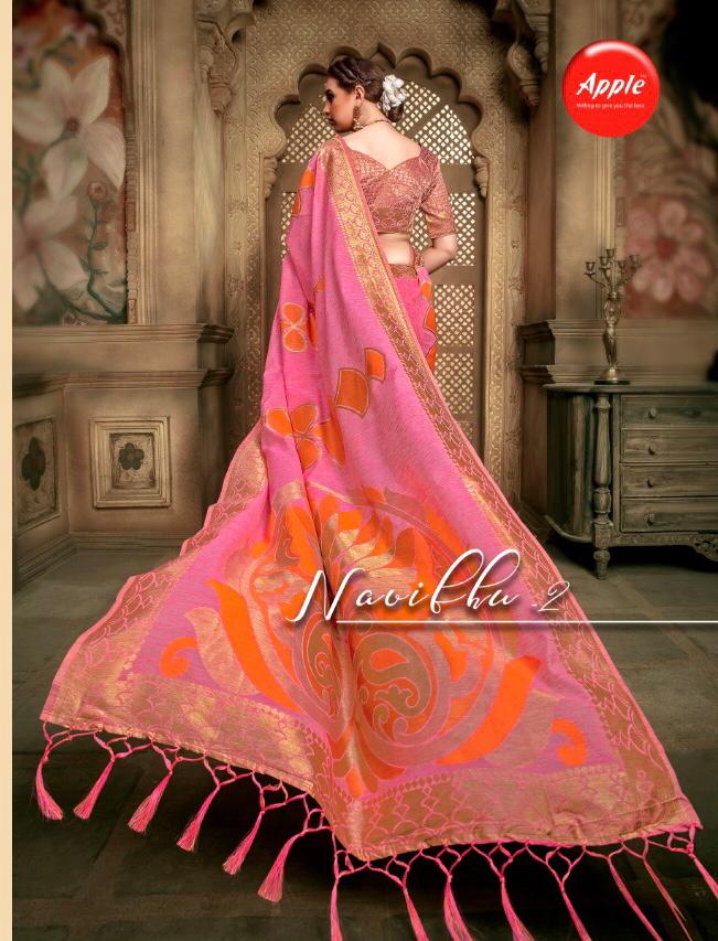 Apple Sarees Navibhu Vol 2 Designer Cotton Silk Sarees Colle...