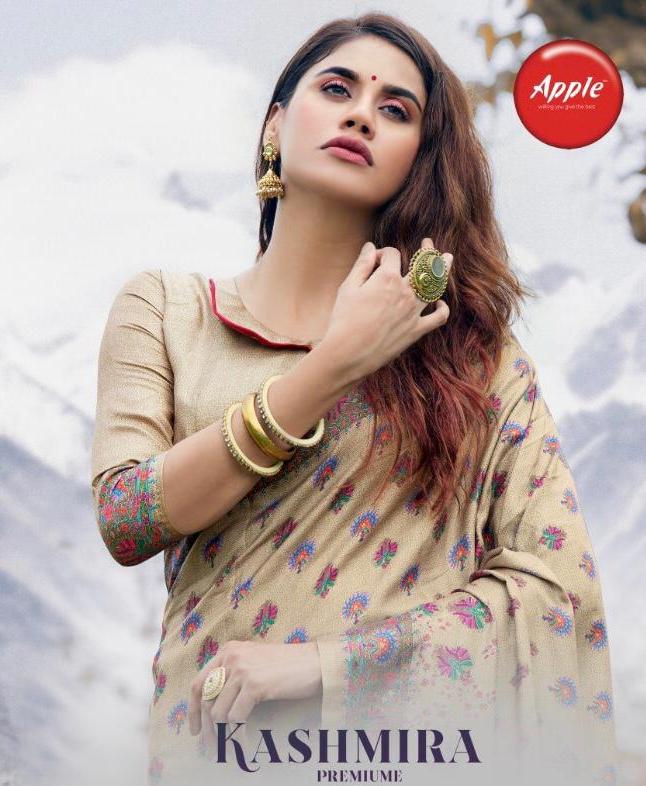 Apple Sarees Kashmira Premium Digital Printed Pashmina Silk ...