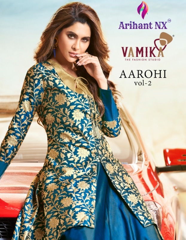 Arihant Nx Aarohi Vol 2 Designer Readymade Banarasi Jacquard...