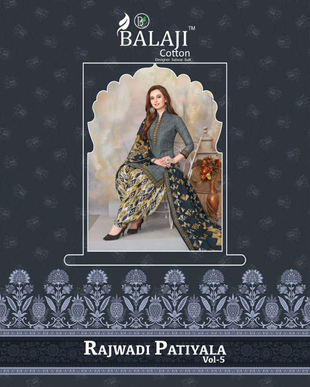 Balaji Cotton Rajwadi Patiyala Vol 5 Regular Wear Printed Co...