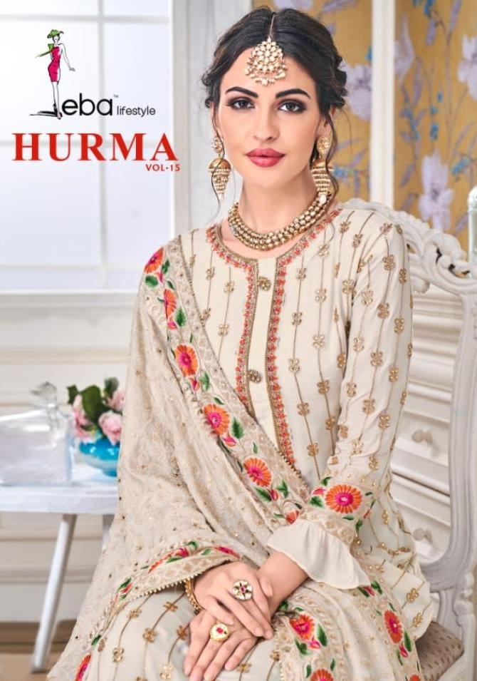 Eba Lifestyle Hurma Vol 15 Faux Georgette With Heavy Embroid...