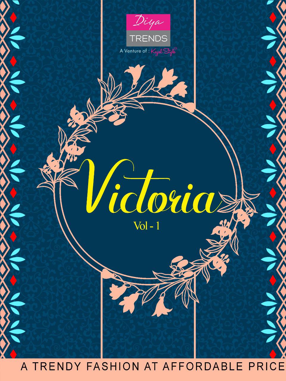 Diya Trendz Victoria Vol 1 Embroidered Heavy Rayon Readymade...