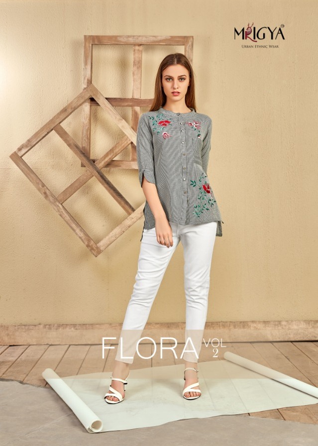 Mrigya Flora Vol 2 Designer Embroidered Printed Cotton Ready...