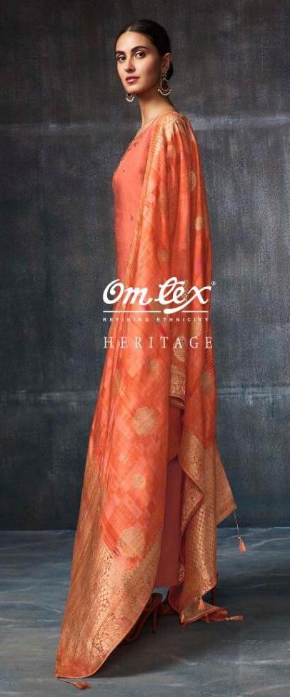 Omtex Heritage Super Fine Silk Designer Dress Material Colle...