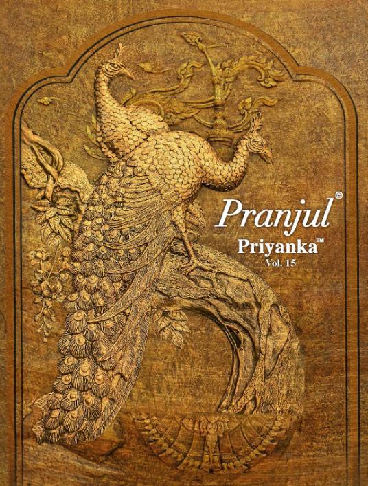 Pranjul Priyanka Vol 15 Printed Cotton Dress Material At Who...