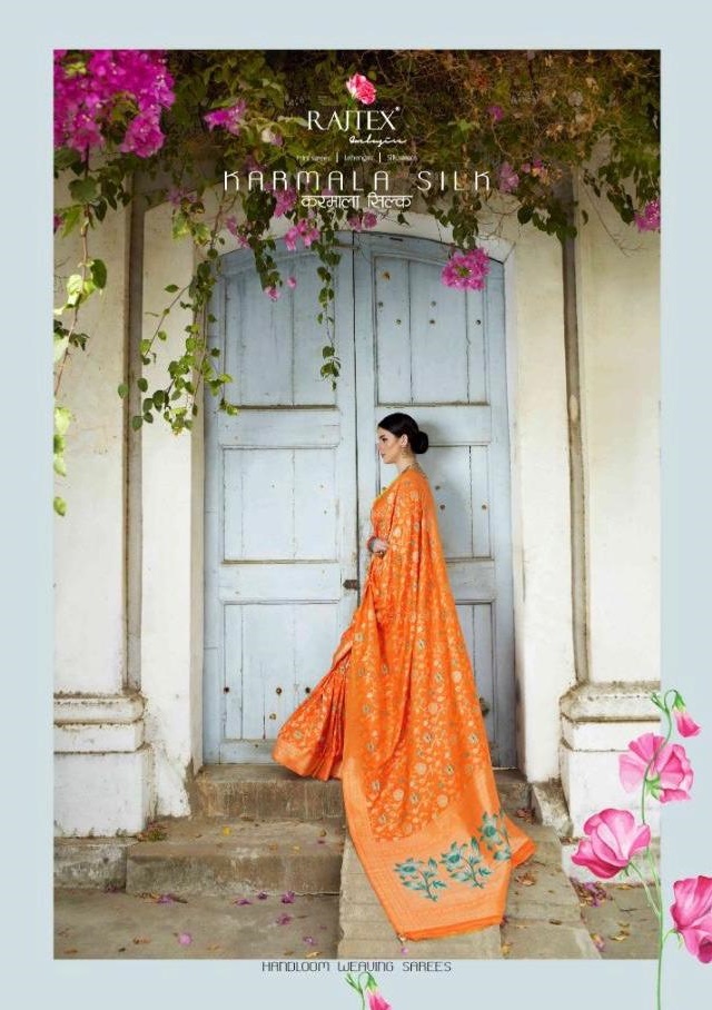 Rajtex Karmala Silk Designer Soft Meenakari Silk Sarees Coll...