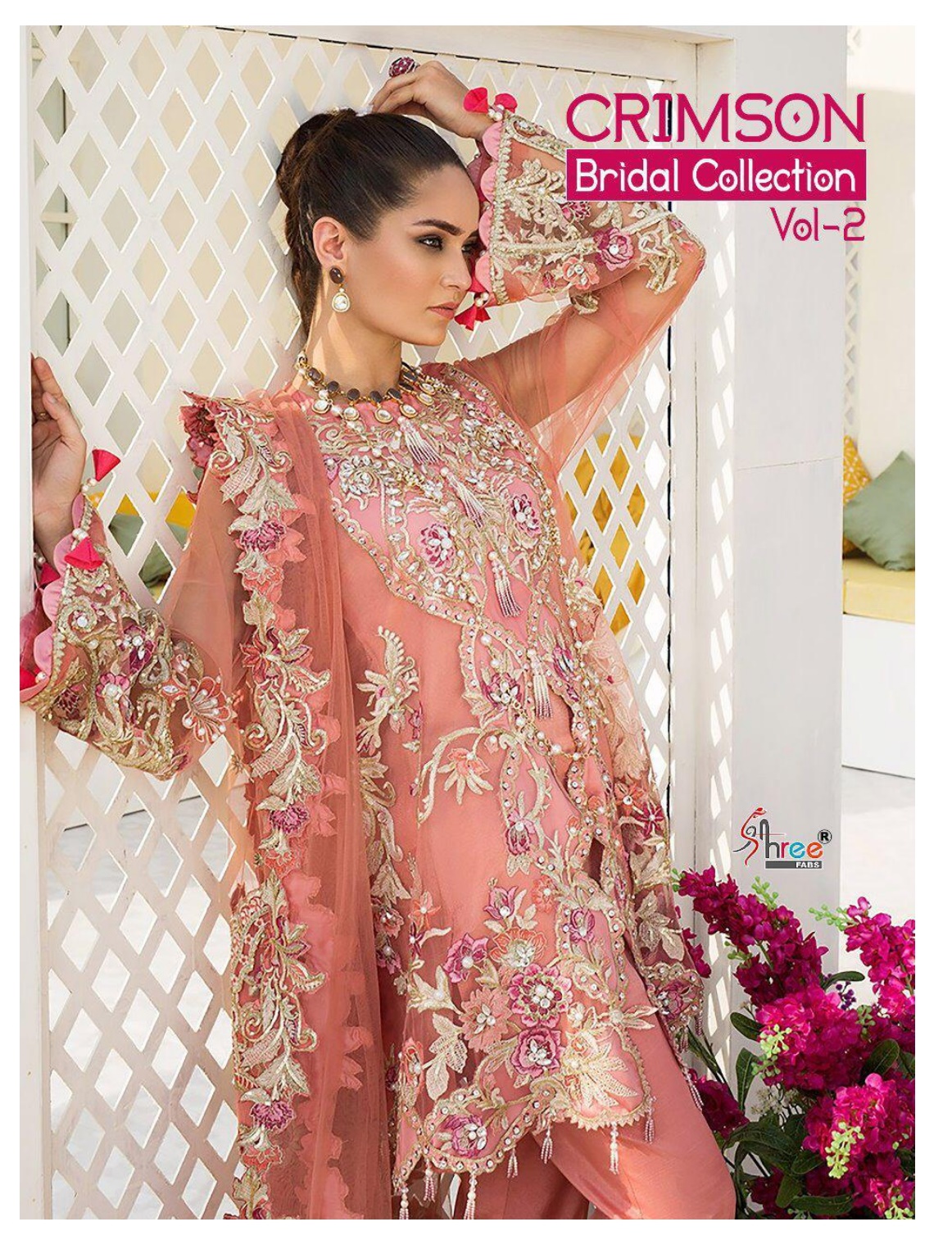 Shree Fabs Crimson Bridal Collection Vol 2 Net And Faux Geor...