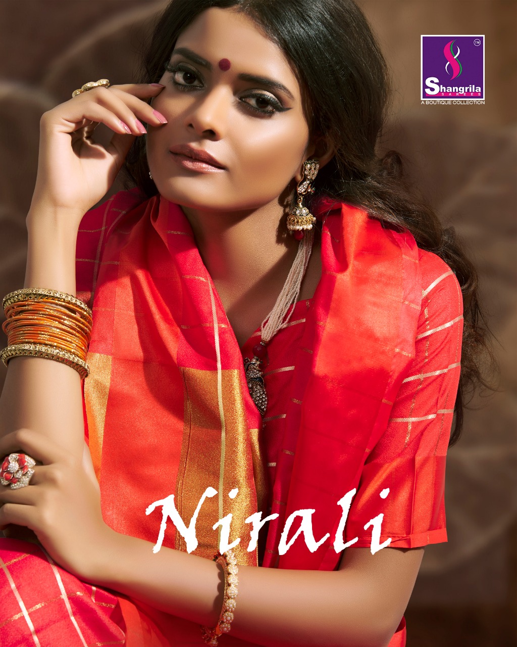 Shangrila Sarees Nirali Heavy Weaving Silk With Contrast Bor...
