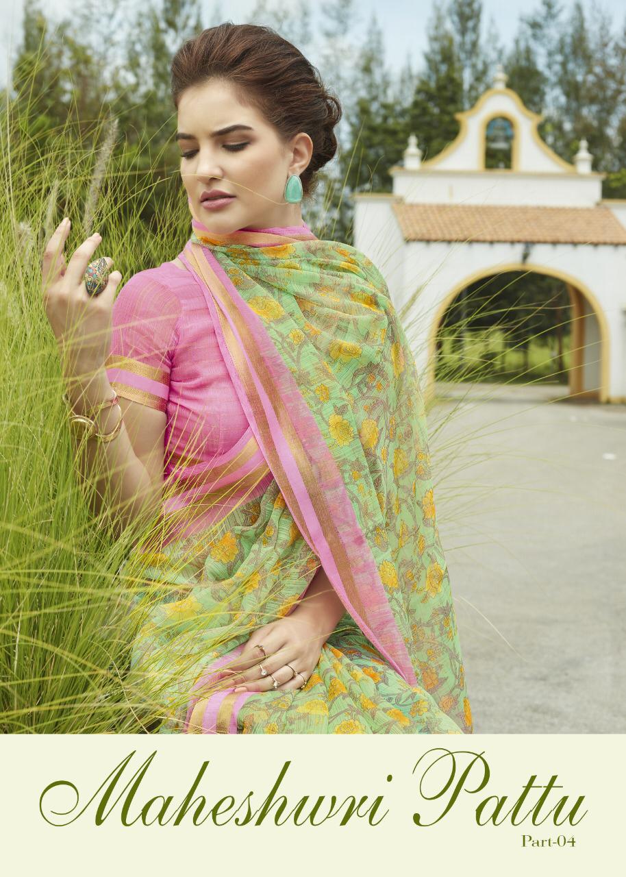 Shreyansh Fashion Maheshwari Pattu Vol 4 Printed Fancy Fabri...