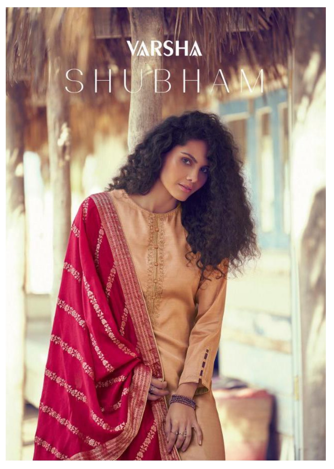 Varsha Fashion Shubham Tusser Silk With Embroidery Work Desi...