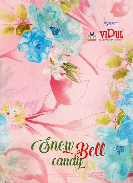 Vipul Fashion Snow Bell Candy Printed Chiffon Sarees Collect...