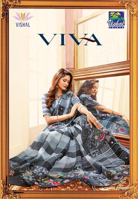 Vishal Prints Viva Printed Fancy Fabric Sarees Collection At...