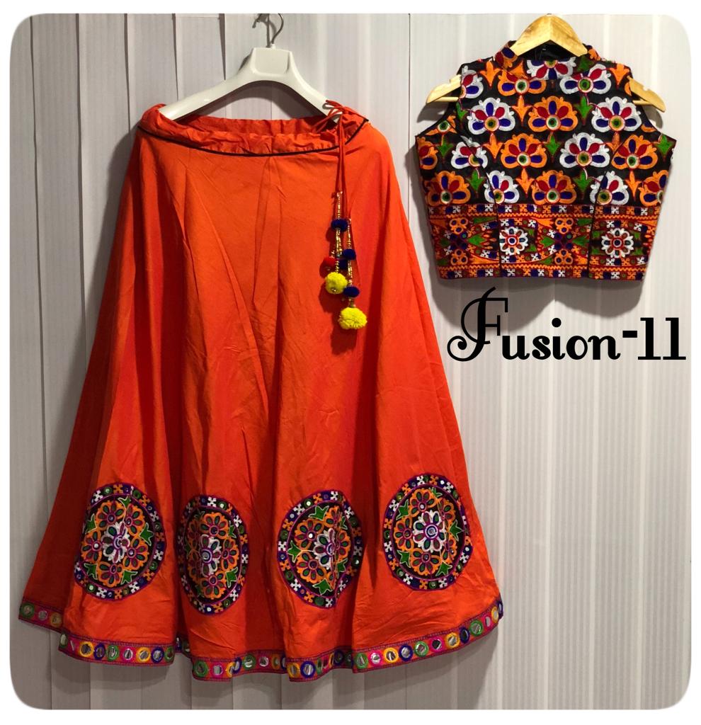 Fusion Vol 11 Designer Cotton Silk With Gamthi Kutchi Work N...