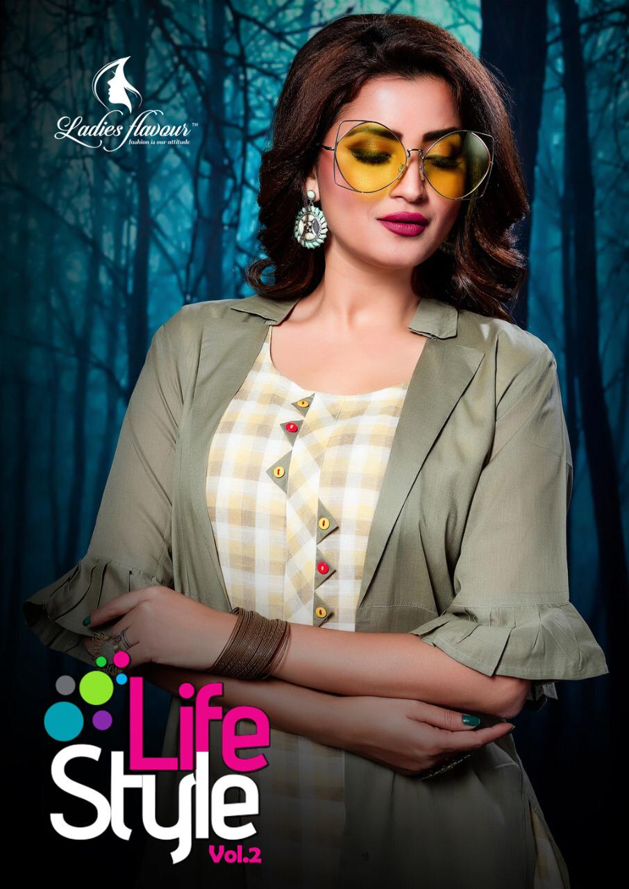 Ladies Flavours Lifestyle Vol 2 Designer Printed Rayon And C...