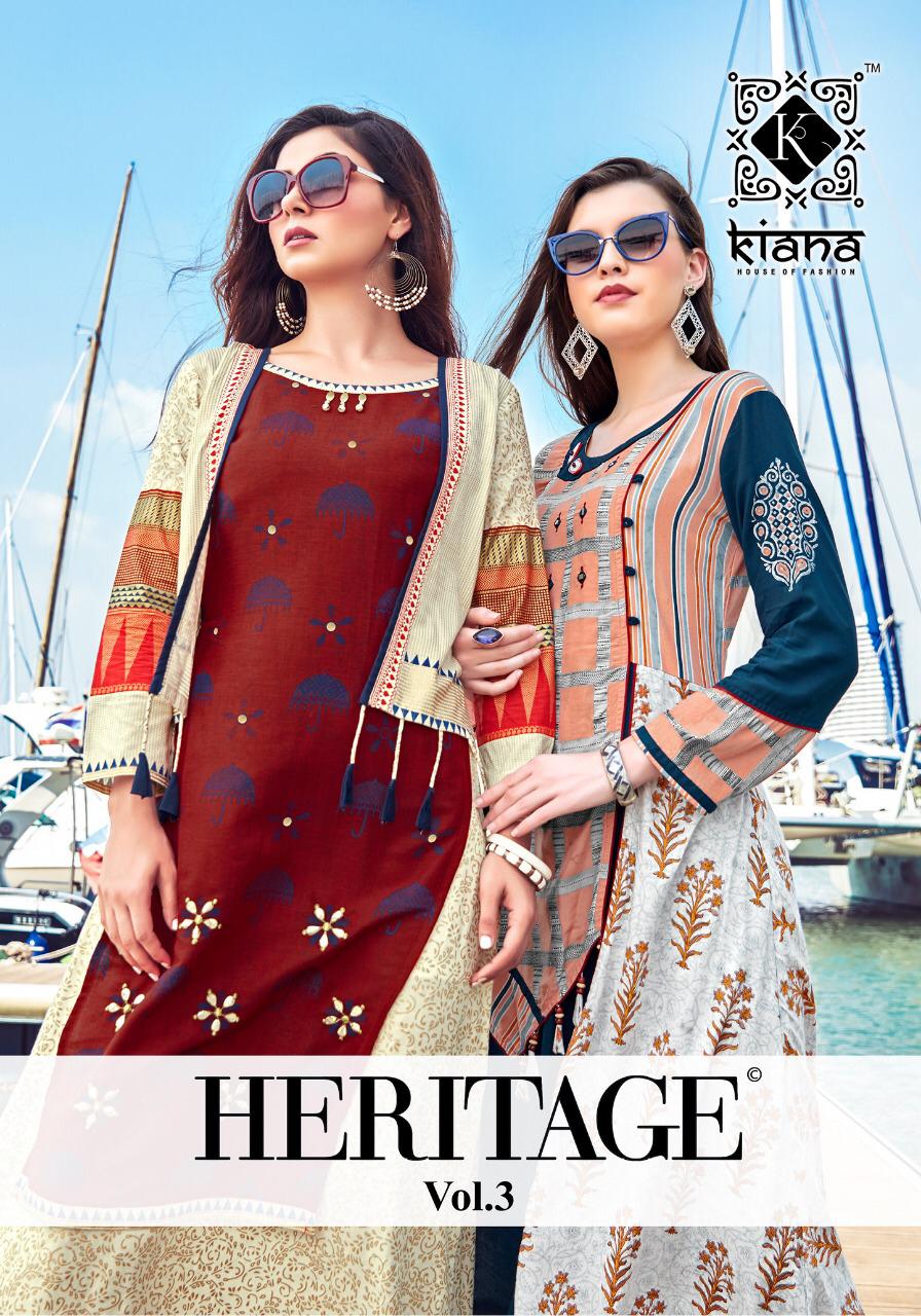Kiana Fashion Heritage Vol 3 Heavy Designer Printed Rayon Lo...