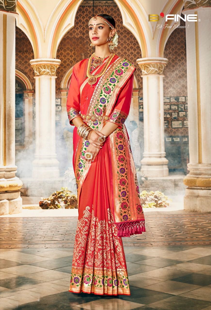 Virasat 224 Colours Designer Heavy Banarasi Silk Wedding Sar...