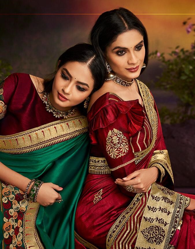 Vanya Vol 11 Designer Heavy Embroidered Silk Wedding Sarees ...
