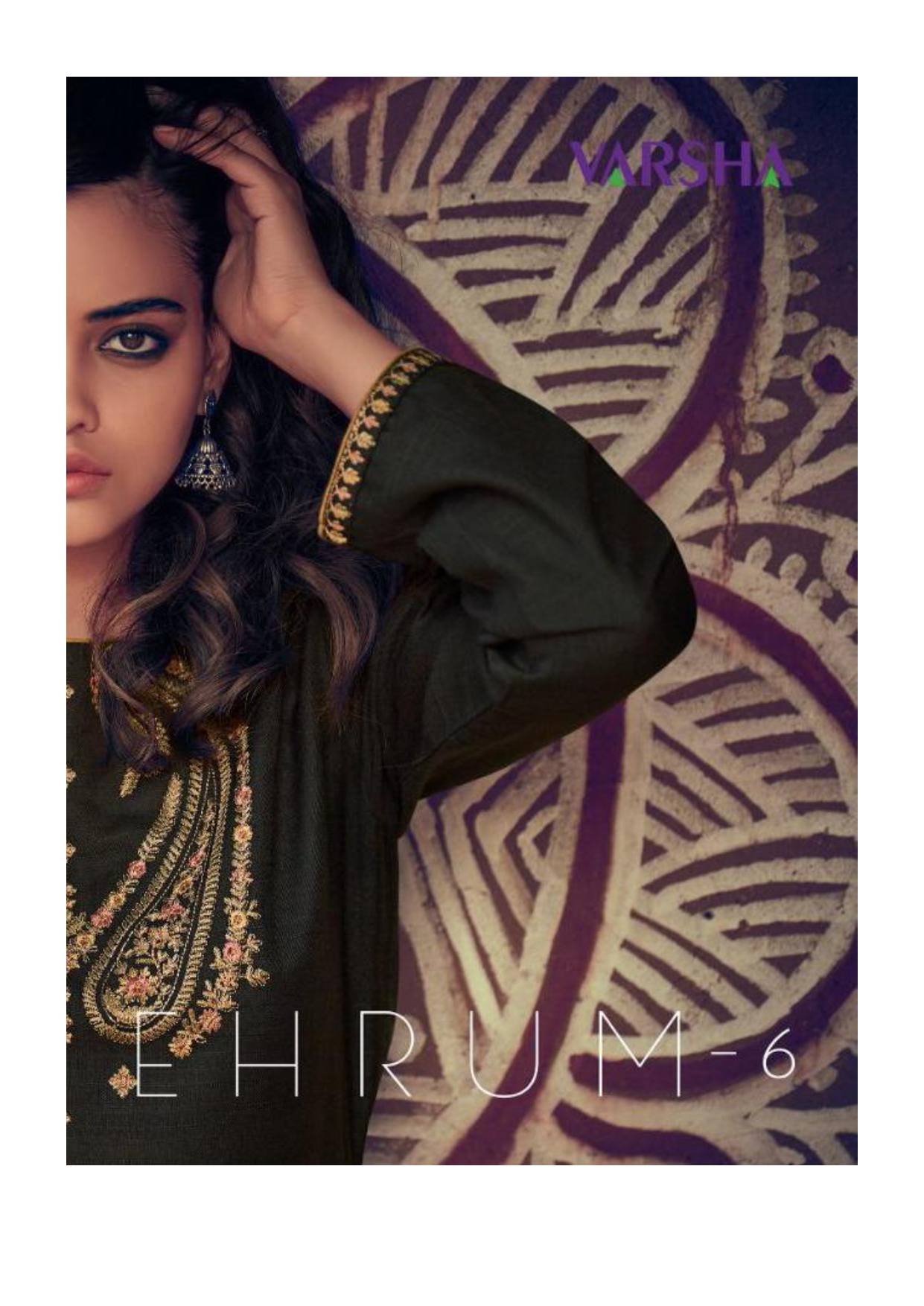 Varsha Fashion Ehrum Vol 6 Printed Khadi Cotton With Embroid...
