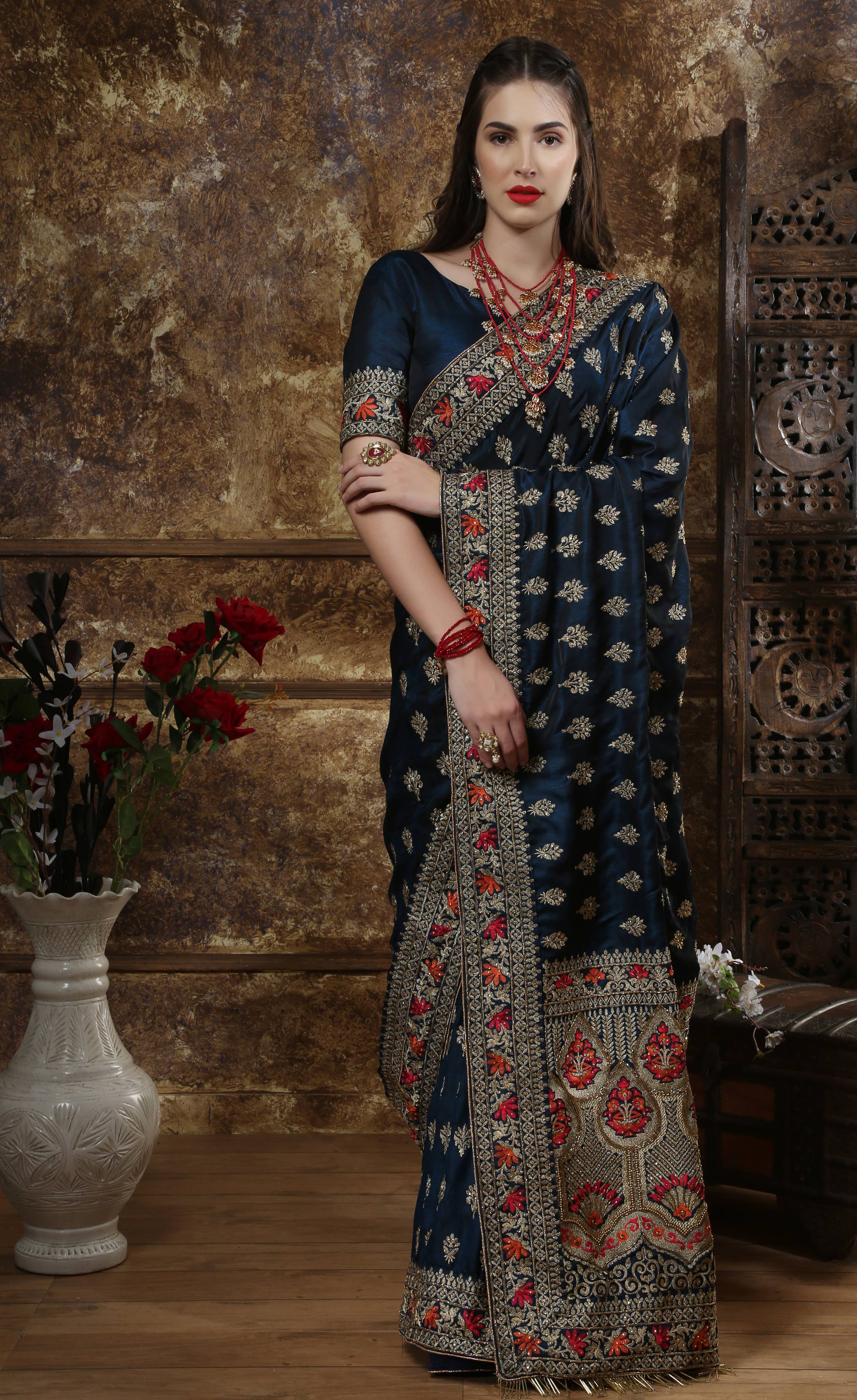 Gorgeous Silk Sarees Heavy Collection For Parties At Wholesa...