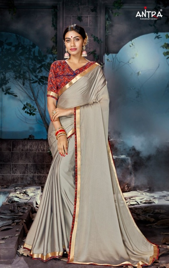 Antra Sarees Kavya Designer Fancy Fabric Sarees Collection A...