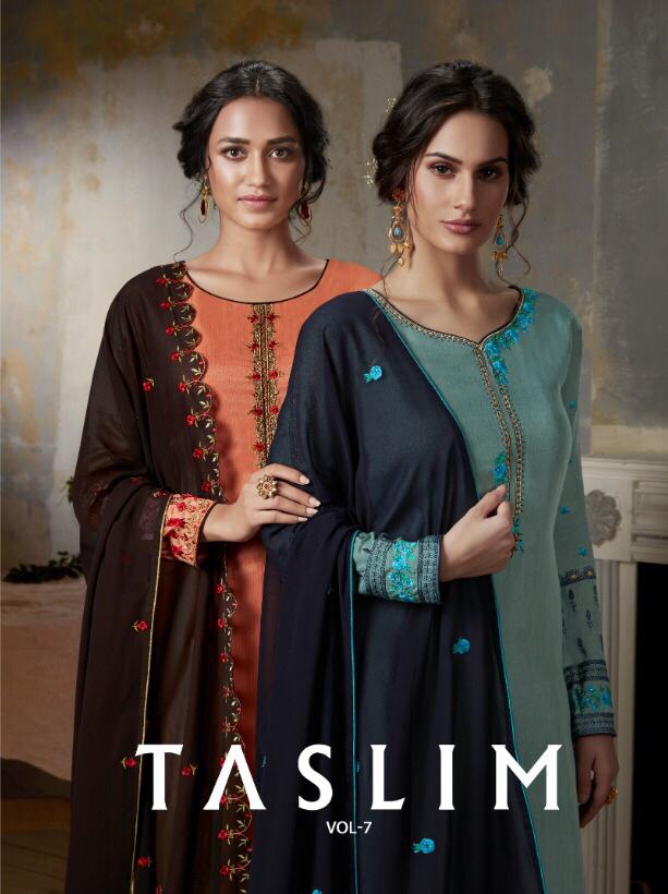 Arpan Fashion Taslin Vol 7 Pure Viscose Upada Silk Heavy Wor...