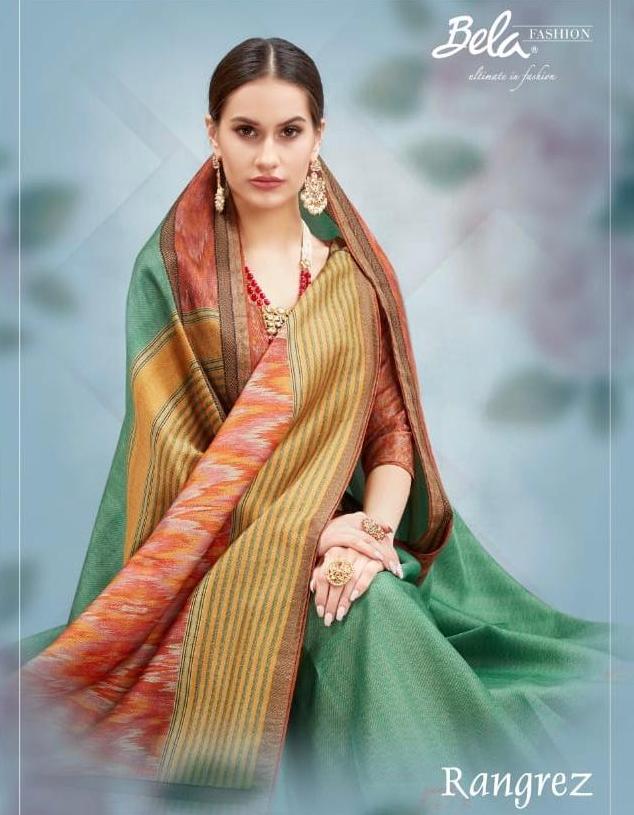 Bela Fashion Rangrez Digital Printed Tusser Silk With Resham...
