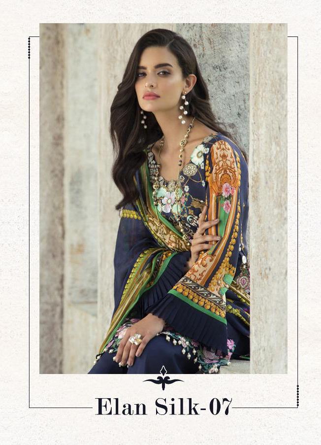 Deepsy Suits Elan Silk Vol 7 Digital Print Satin Silk With E...