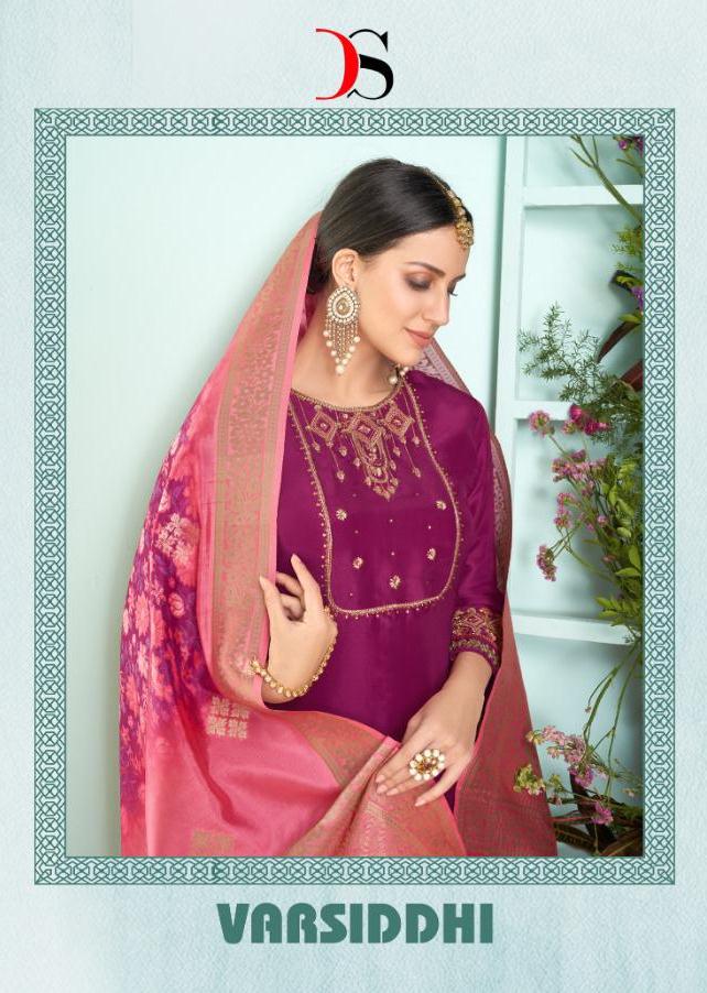 Deepsy Suits Varsiddhi Satin Georgette With Embroidery Handw...