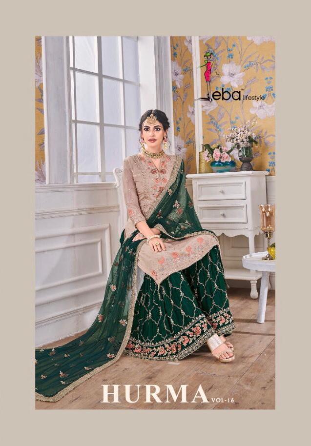 Eba Lifestyle Hurma Vol 16 Faux Georgette With Embroidery Kh...