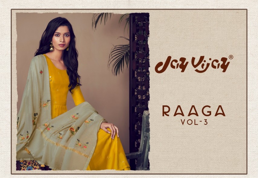 Jay Vijay Raaga Vol 3 Pure Bemberg Silk With Handwork Dress ...