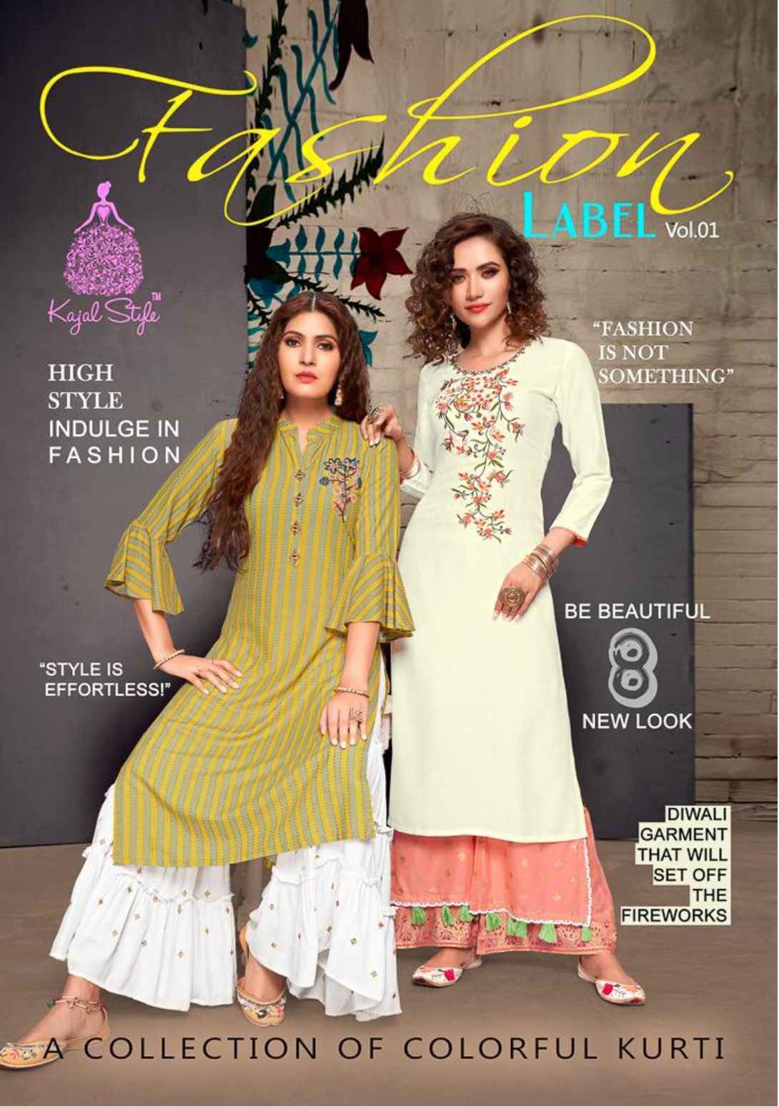 Kajal Style Fashion Label Vol 1 Designer Rayon Embroidered R...
