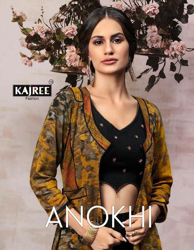 Kessi Fabrics Kajree Anokhi Printed Mix Fabric Readymade Des...