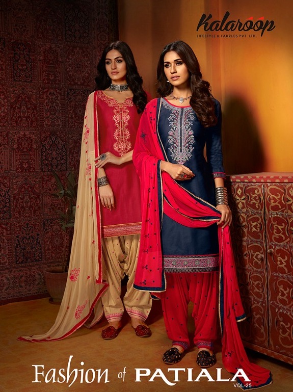 Kessi Fabrics Kajree Kalaroop Fashion Of Patiyala Vol 25 Emb...