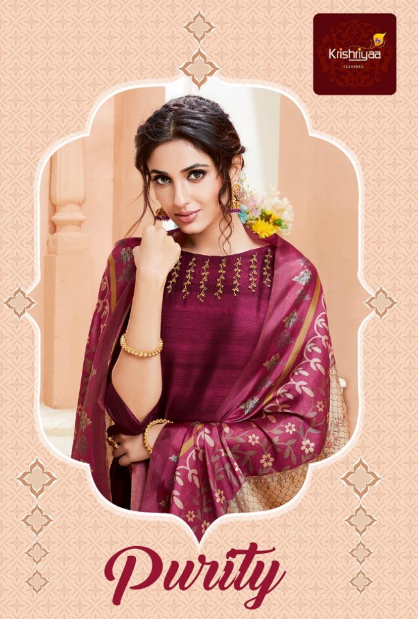 Krishriyaa Fashions Purity Designer Two Tone Silk Readymade ...