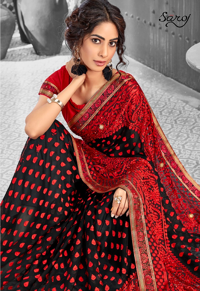 Saroj Suhane Pal Designer Printed Pure Brasso Sarees Collect...