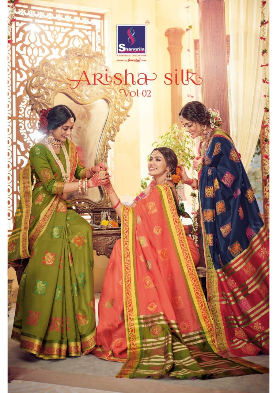 Shangrila Sarees Arisha Silk Vol 2 Designer Weaving Soft Sil...