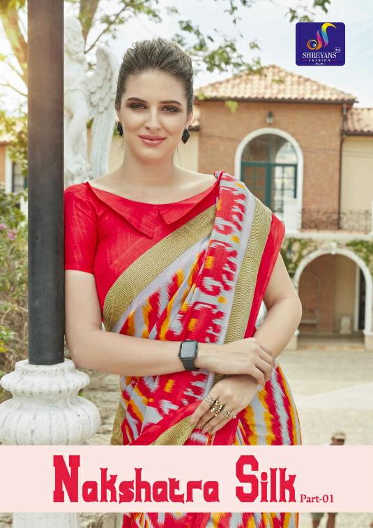 Shreyansh Fashion Nakshatra Silk Printed Fancy Fabric Sarees...