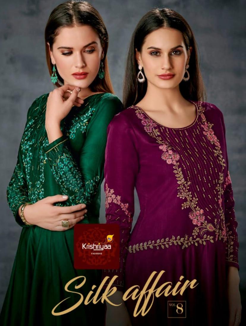 Krishriyaa Fashions Silk Affair Vol 8 Designer Tusser Silk W...