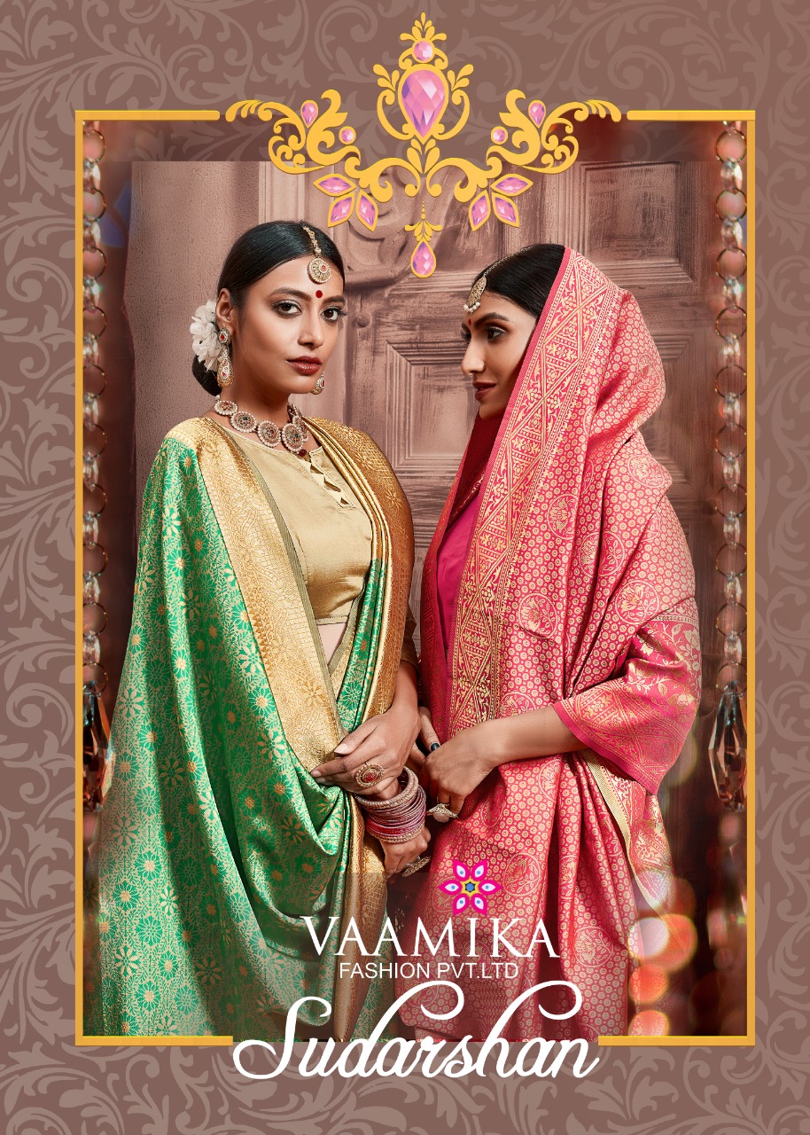 Vaamika Fashion Sudarshan Designer Heavy Silk Traditional Sa...